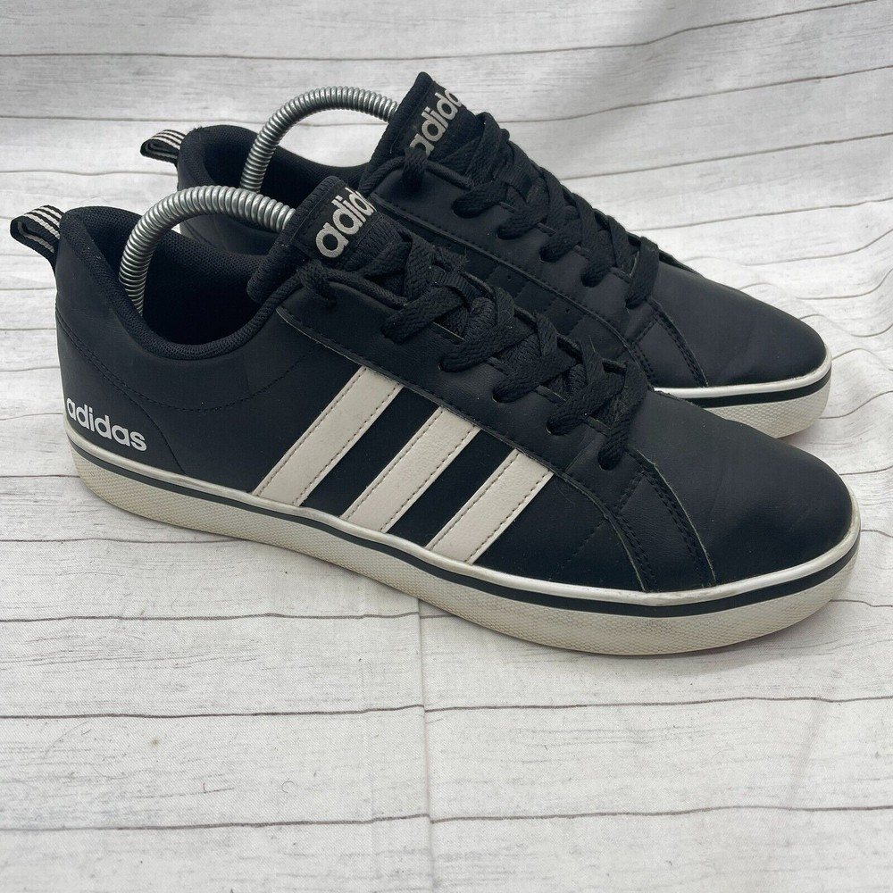 Adidas VS Pace Shoes Mens Size 8.5 Black White Lifestyle Skateboard Sneakers